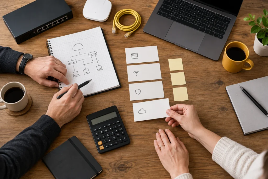 Planification d’un projet informatique et de son budget avec un client